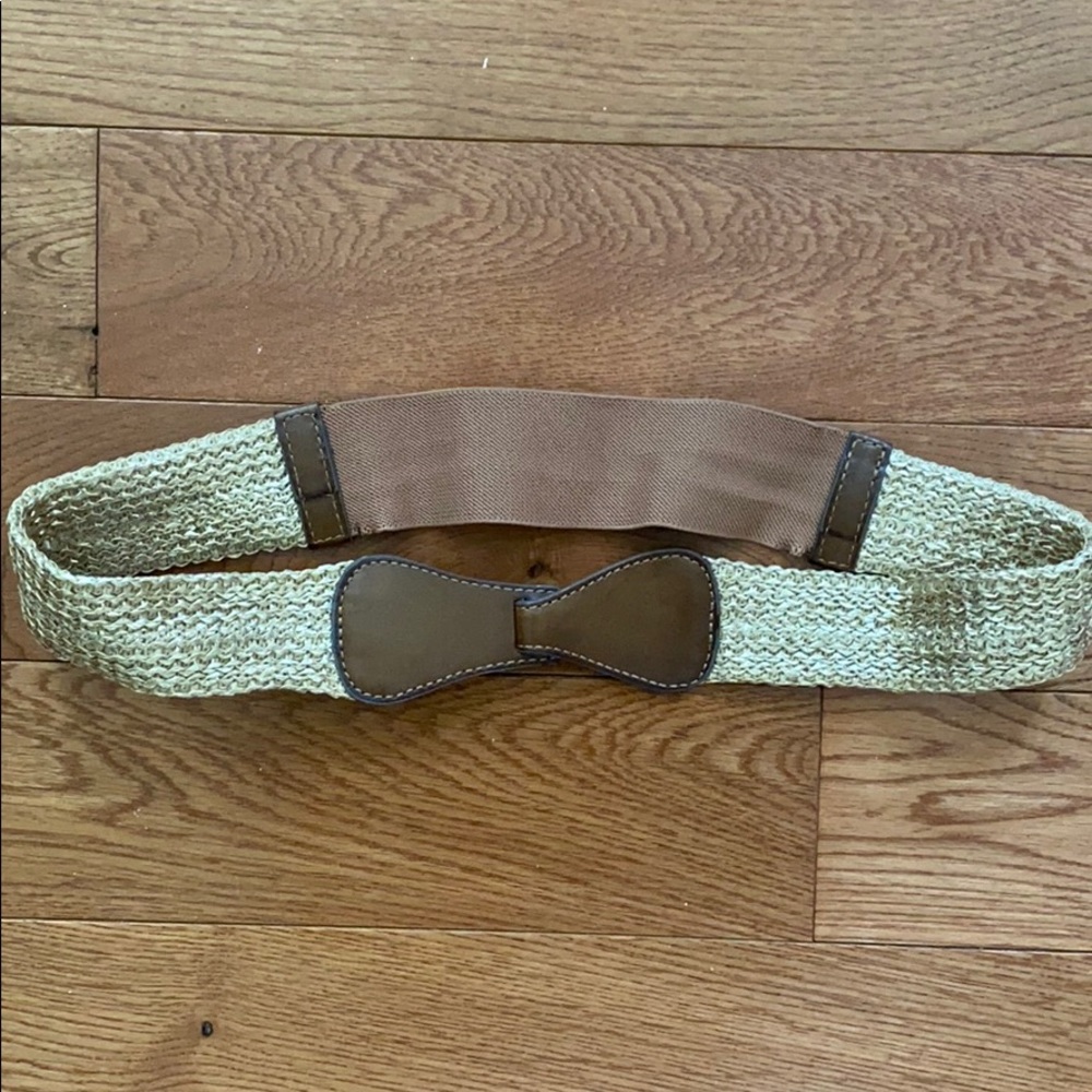 Gold and brown stretchy belt